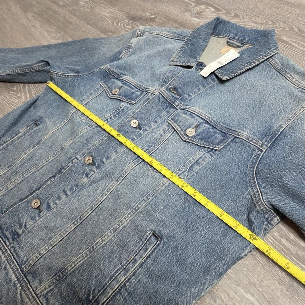 J.Crew NWT Men's Denim Trucker Jacket Light Wash XL